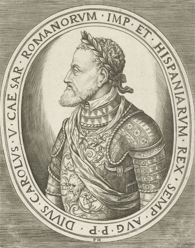 Detail of Portrait of Charles V of Habsburg by Hieronymus Cock