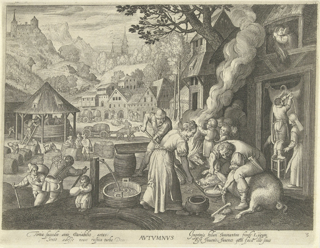 Detail of Autumn by Marten de Vos