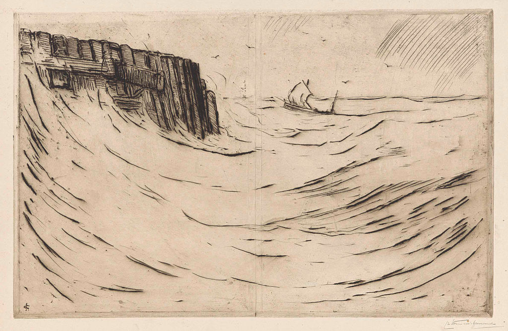 Detail of Flushing, Vlissingen by Carel Nicolaas Storm van 's-Gravesande