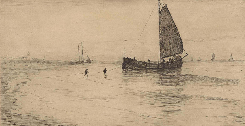 Detail of Flood at Katwijk by Carel Nicolaas Storm van 's-Gravesande