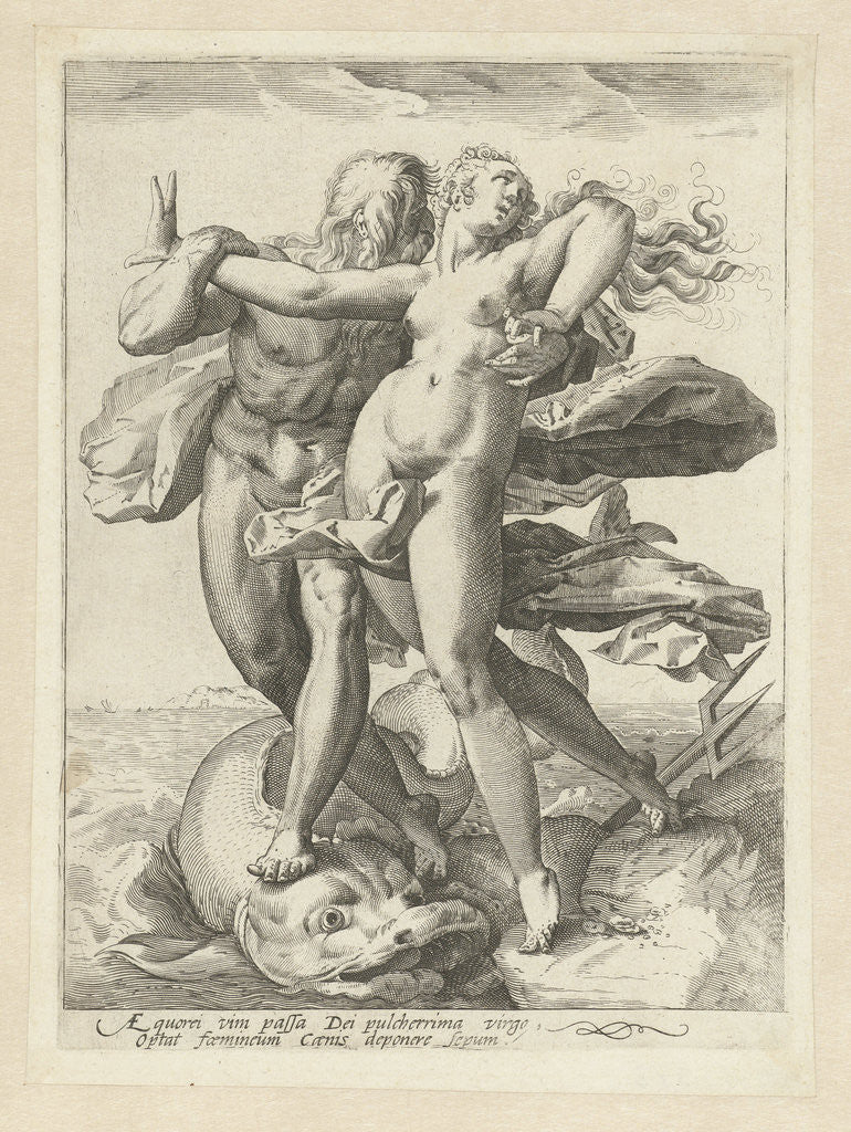 Detail of Neptune and Caenis by Hendrick Goltzius