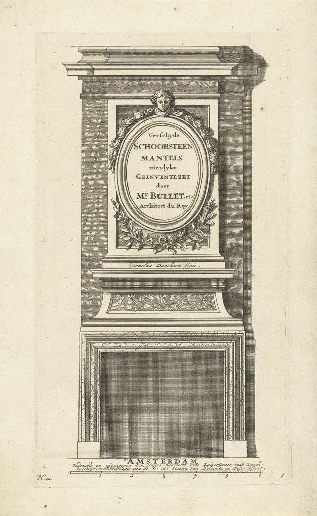 Detail of Fireplace Mantels by Anonymous