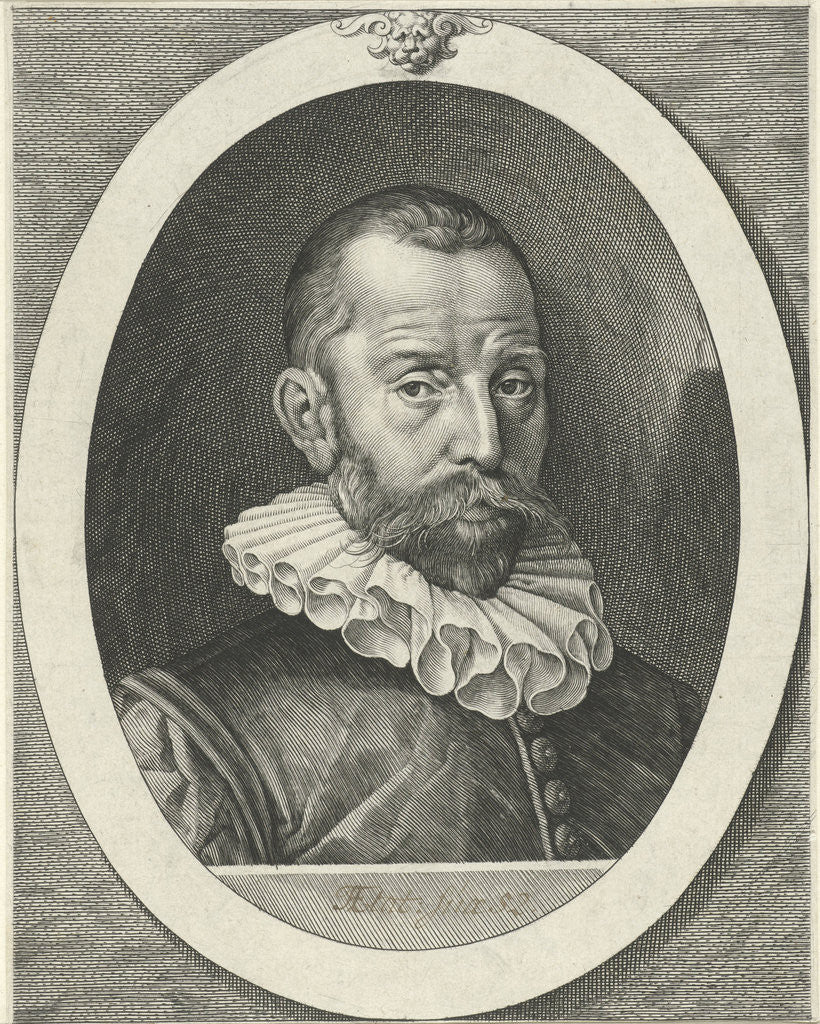 Detail of Portrait of Everard van Reyd by Jan Harmensz. Muller