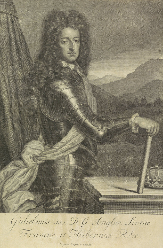 Detail of Portrait of William III, Prince of Orange by Pieter van Gunst