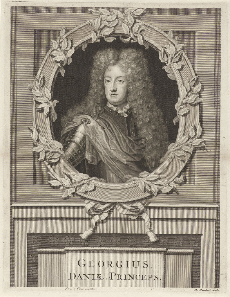 Detail of Portrait of George, Prince of Denmark by Matthijs van Marebeek