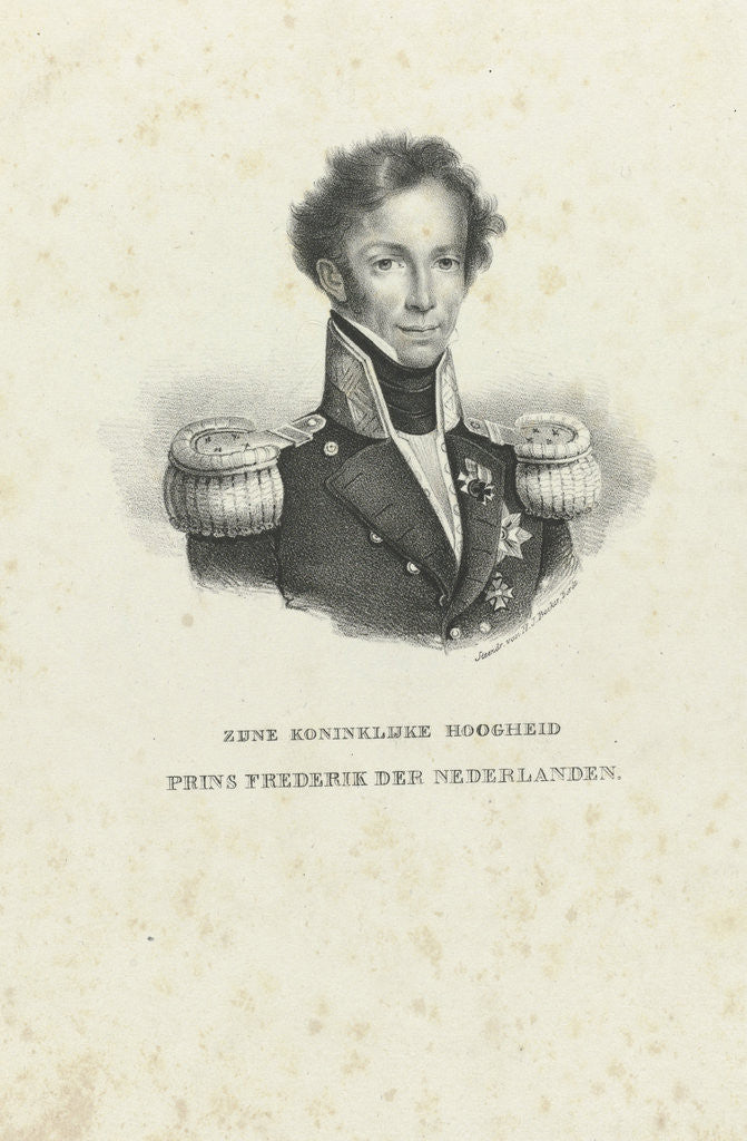 Detail of Portrait of Frederick, Prince of the Netherlands by Hilmar Johannes Backer
