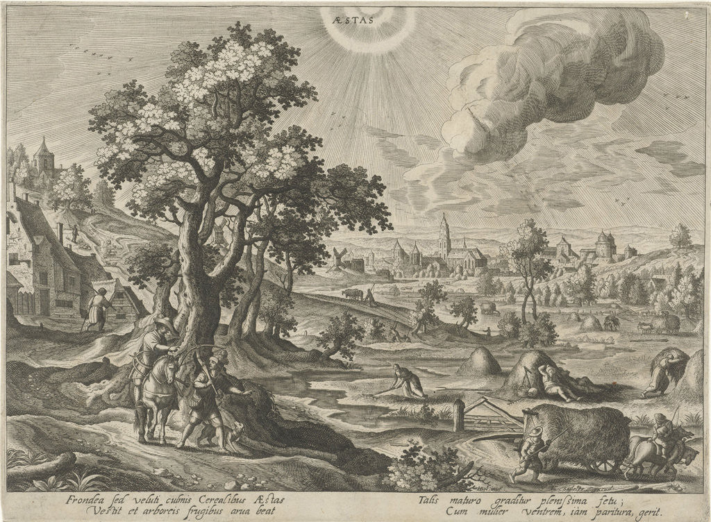 Detail of Summer by Justus Sadeler