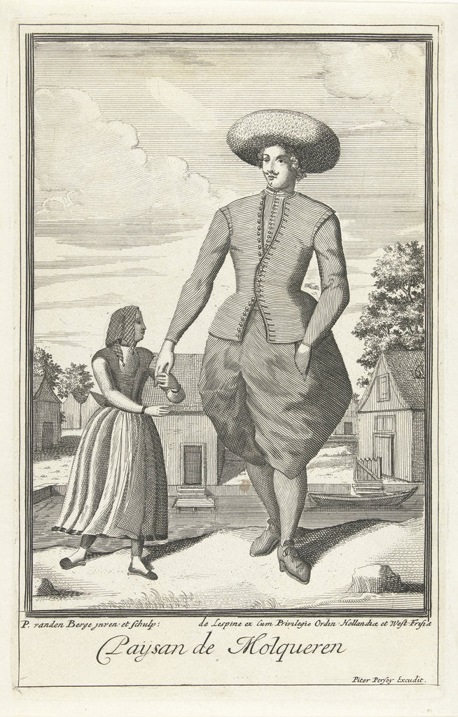 Detail of Molkwerum The Netherlands, farmer by Pieter van den Berge