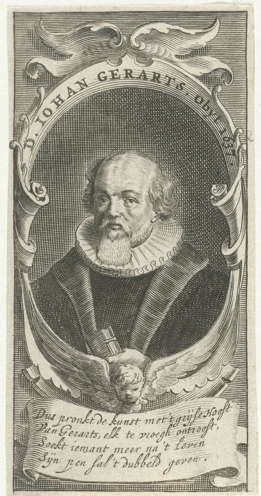 Detail of Portrait of John Gerarts by Pieter Holsteyn II