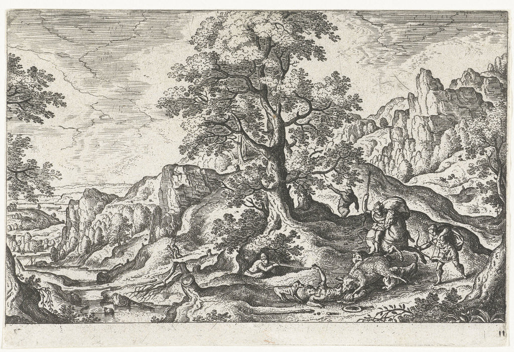 Detail of Meleager killed the boar by Anonymous