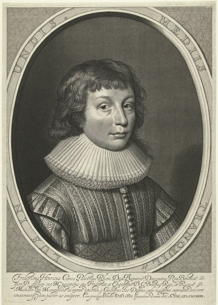 Detail of Portrait of Frederick Henry of the Palatinate, son of the King of Bohemia at the age of 15 by States General
