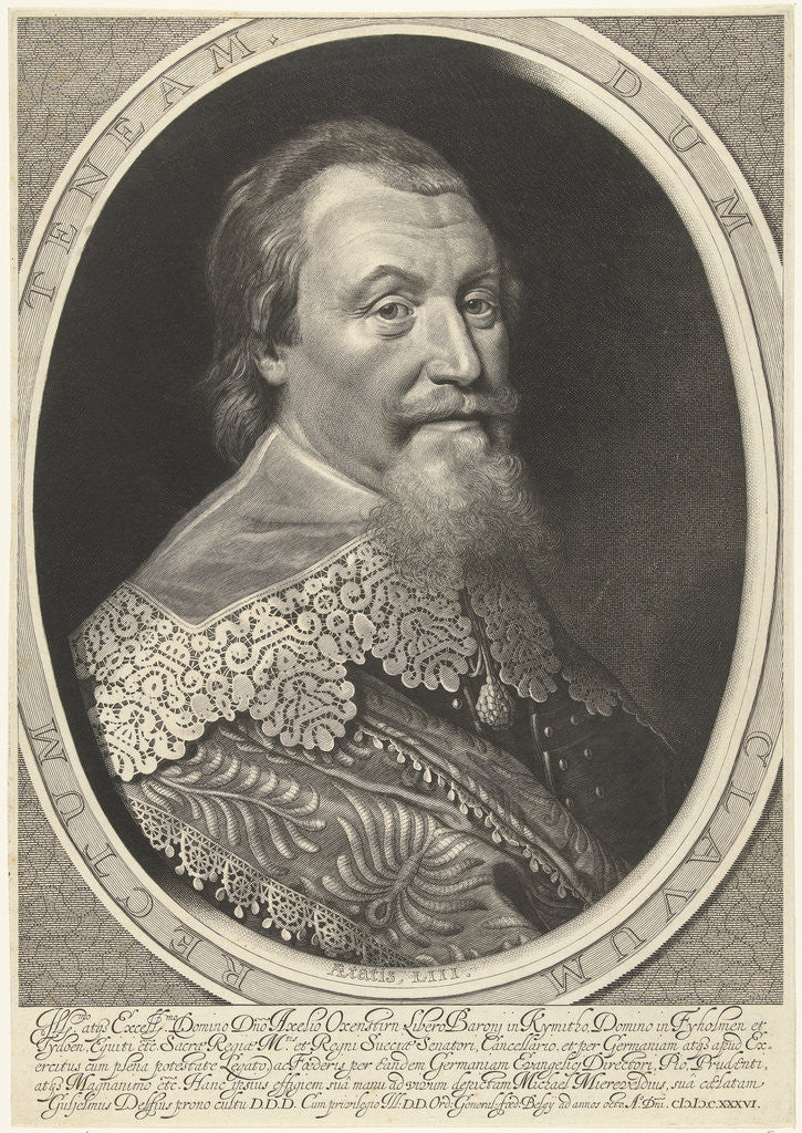 Detail of Portrait of Axel Oxenstierna by Staten-Generaal