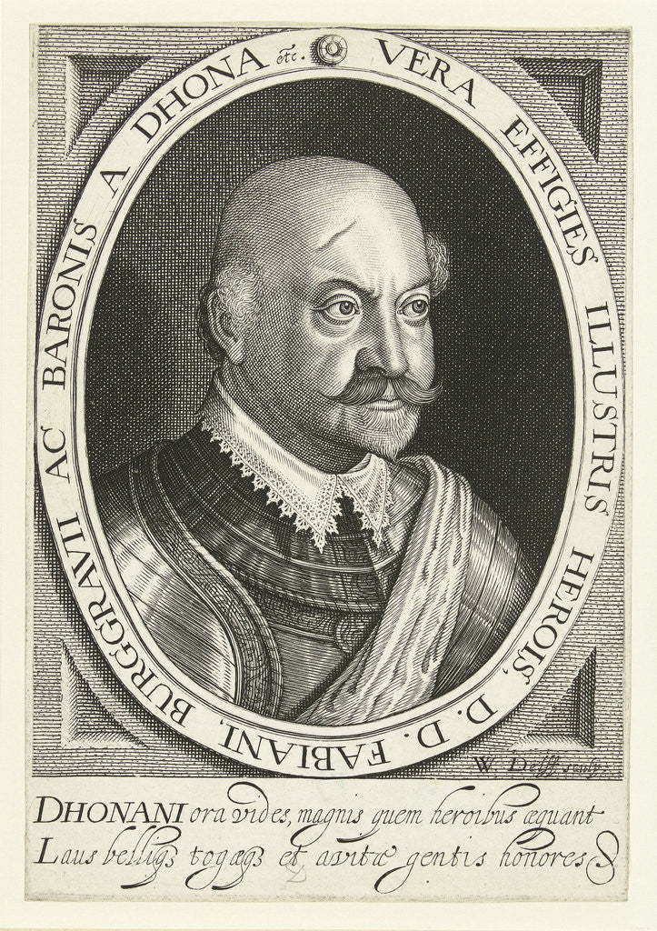 Detail of Portrait of Fabian von Dohna by Willem Jacobsz. Delff