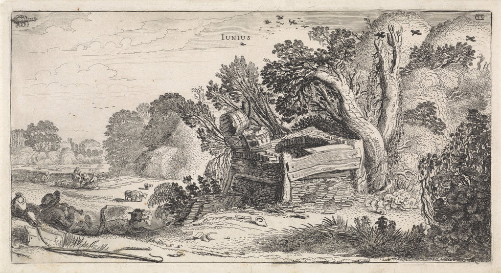 Detail of June by Jan van de Velde II