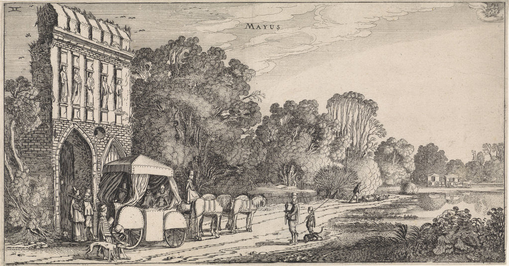 Detail of May by Jan van de Velde II