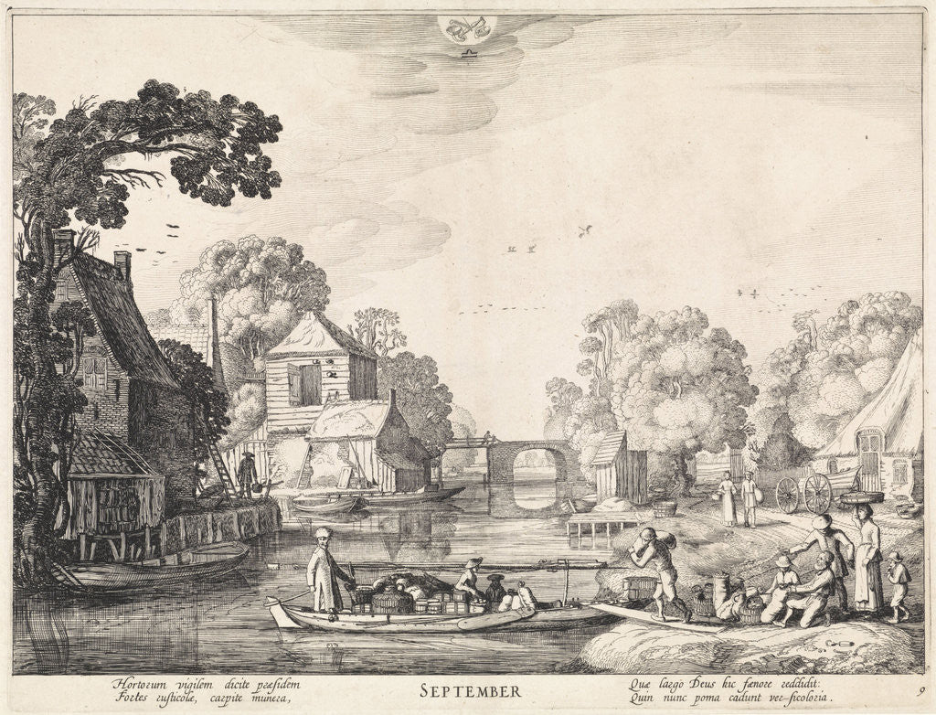 Detail of September by Claes Jansz. Visscher II