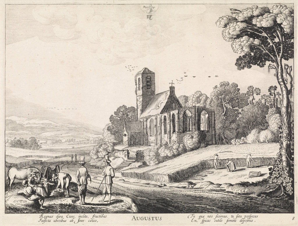 Detail of August by Claes Jansz. Visscher II