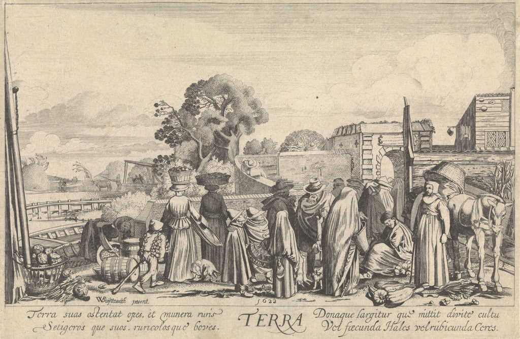 Detail of Earth (Terra) by Jan van de Velde II