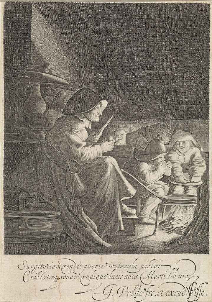 Detail of Pancake baker by Claes Jansz. Visscher II