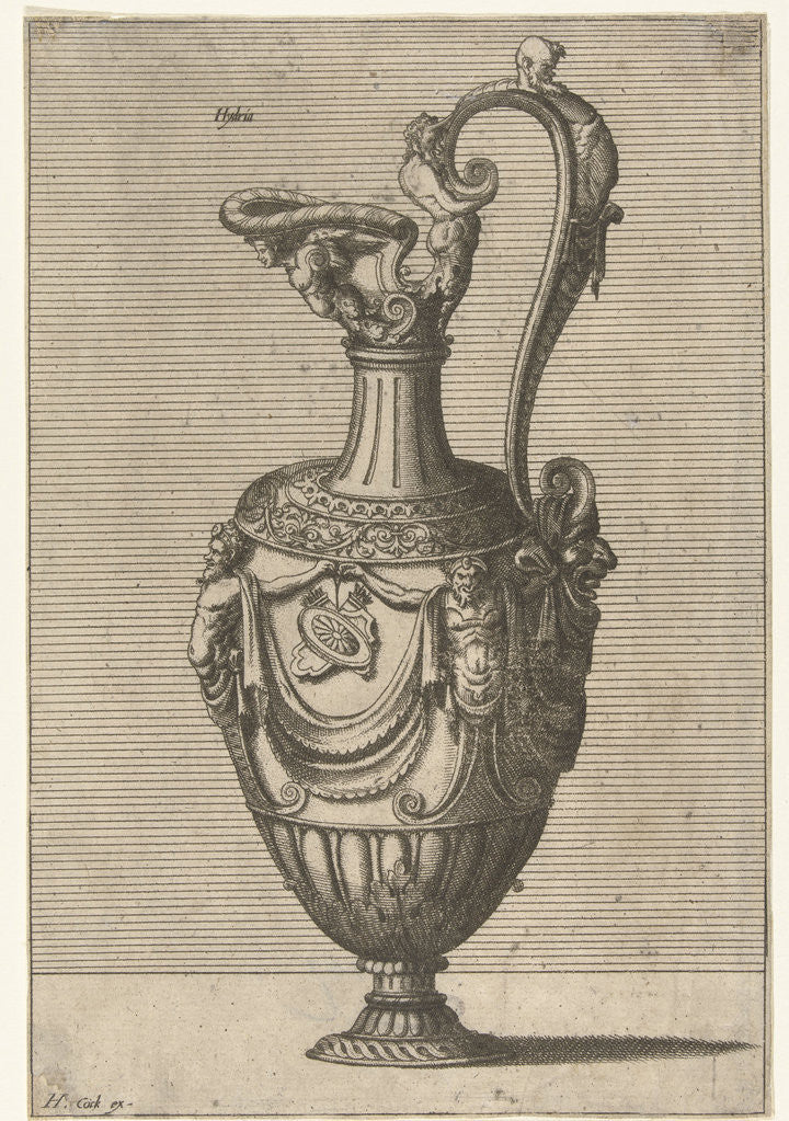 Detail of hydria by Hieronymus Cock