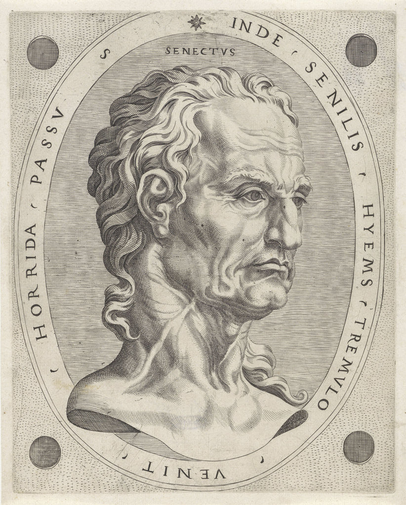 Detail of Old Age by Hieronymus Cock