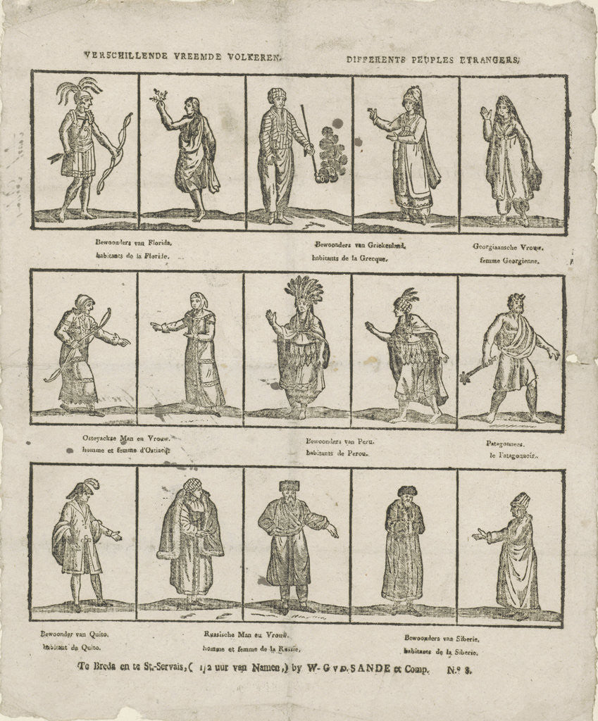 Detail of Several foreign nations by Anonymous