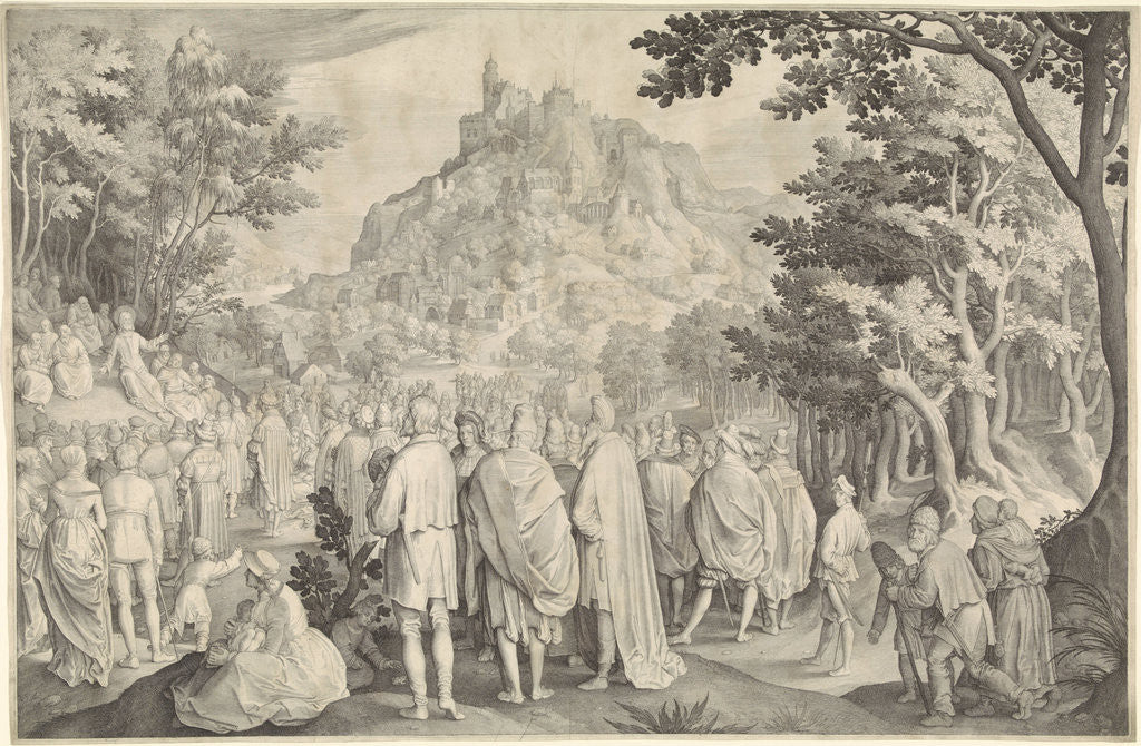 Detail of Sermon by Nicolaes de Bruyn