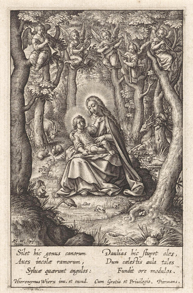Detail of Rest on the Flight into Egypt by Piermans