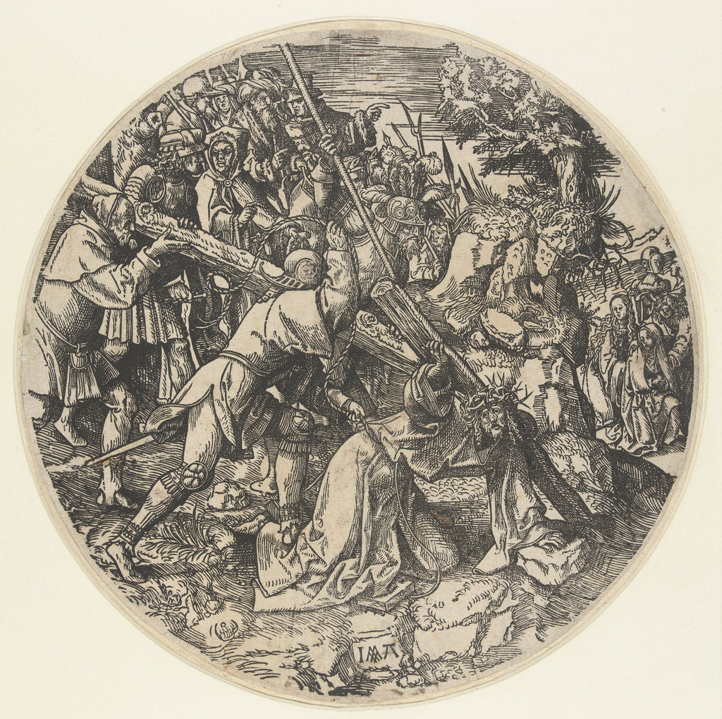 Detail of Carrying of the Cross by Jacob Cornelisz van Oostsanen