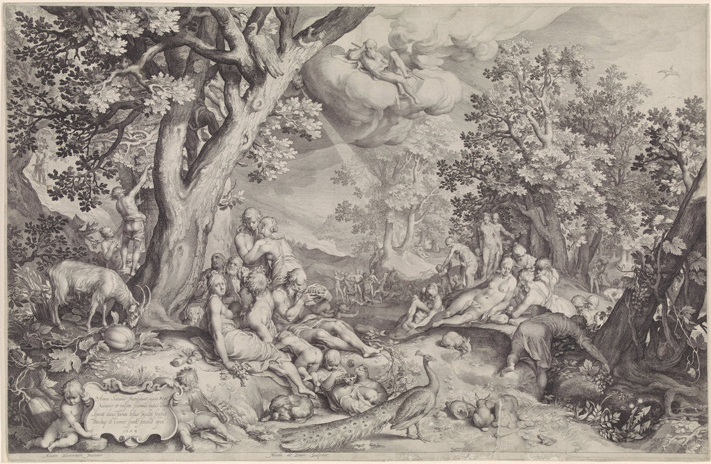 Detail of Golden Age by Nicolaes de Bruyn