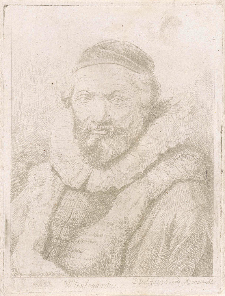 Detail of Portrait of John Wtenbogaert by Diederik Jan Singendonck