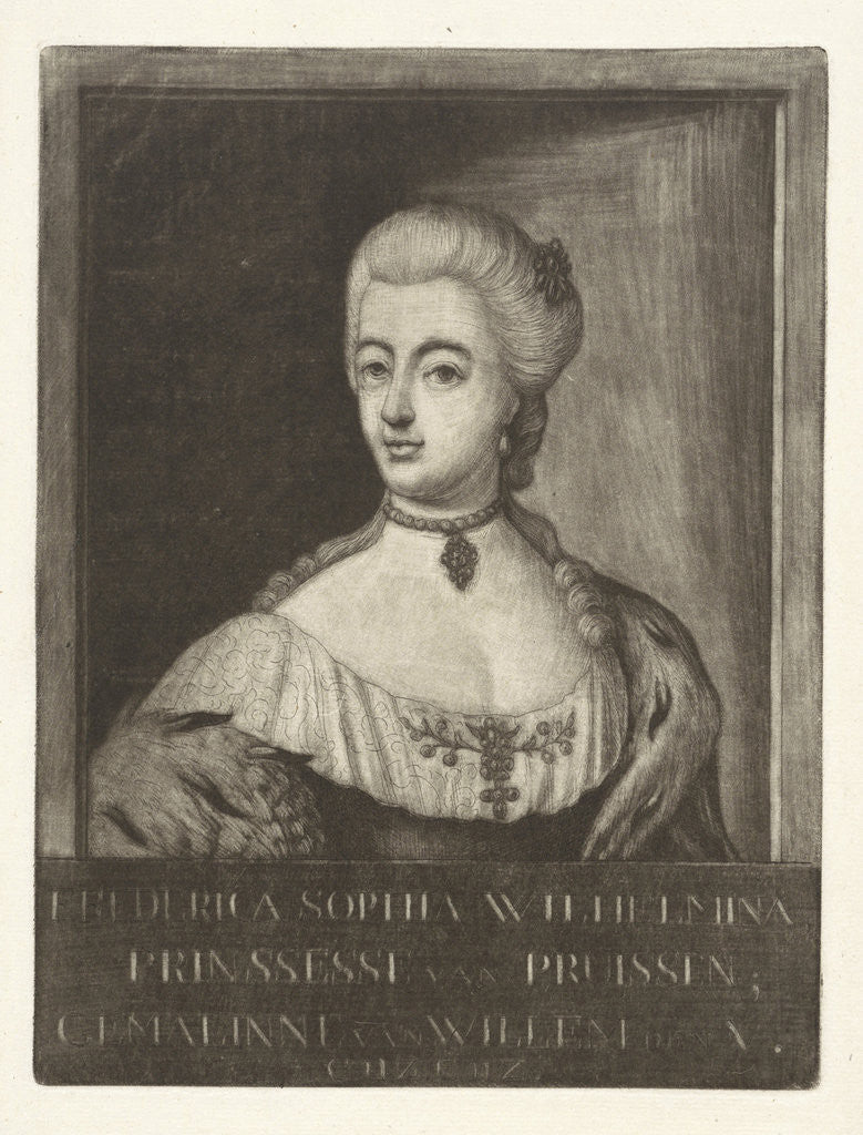 Detail of Portrait of Wilhelmina of Prussia by Rienk Jelgerhuis