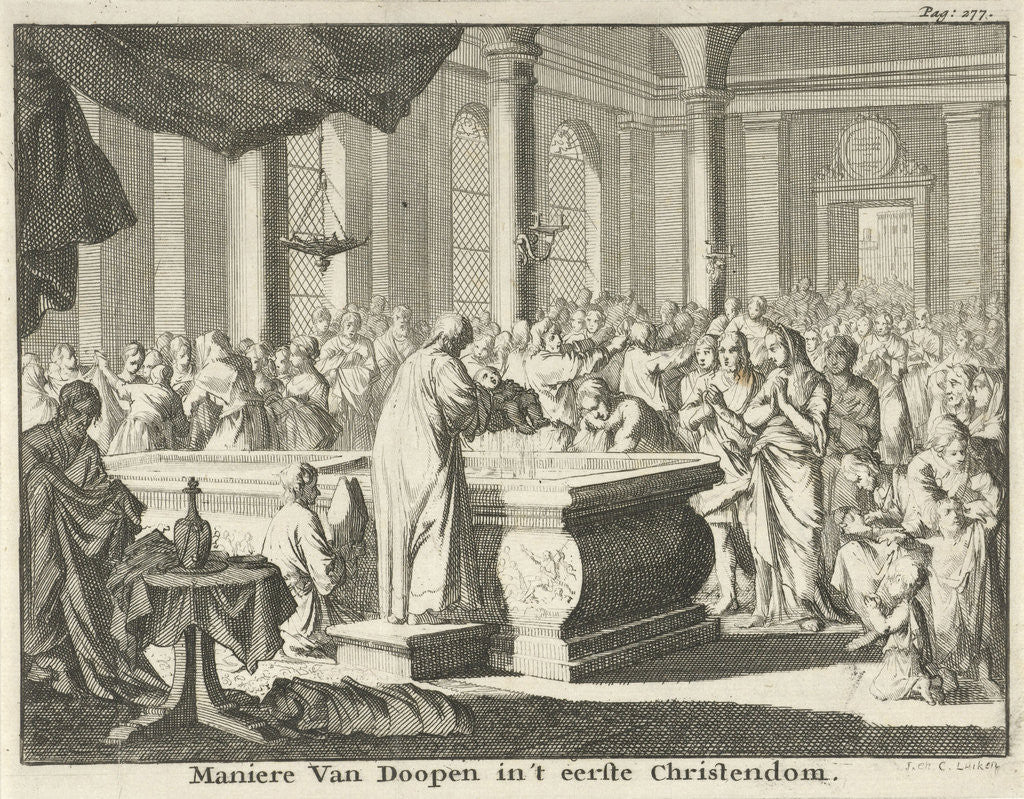 Detail of Christening by Arnoldus van Ravestein