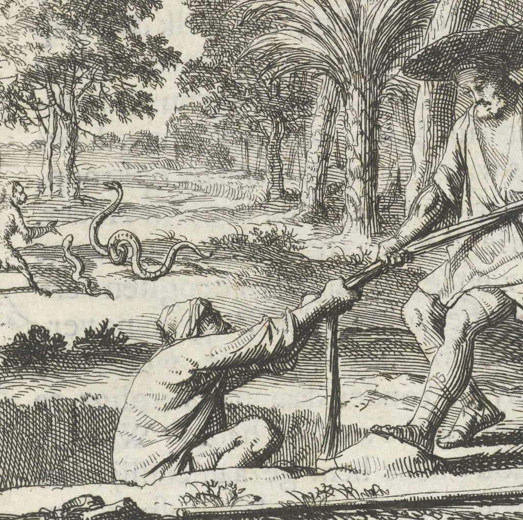 Detail of Voyager rescues a man from a pit by Aart Wolsgrein