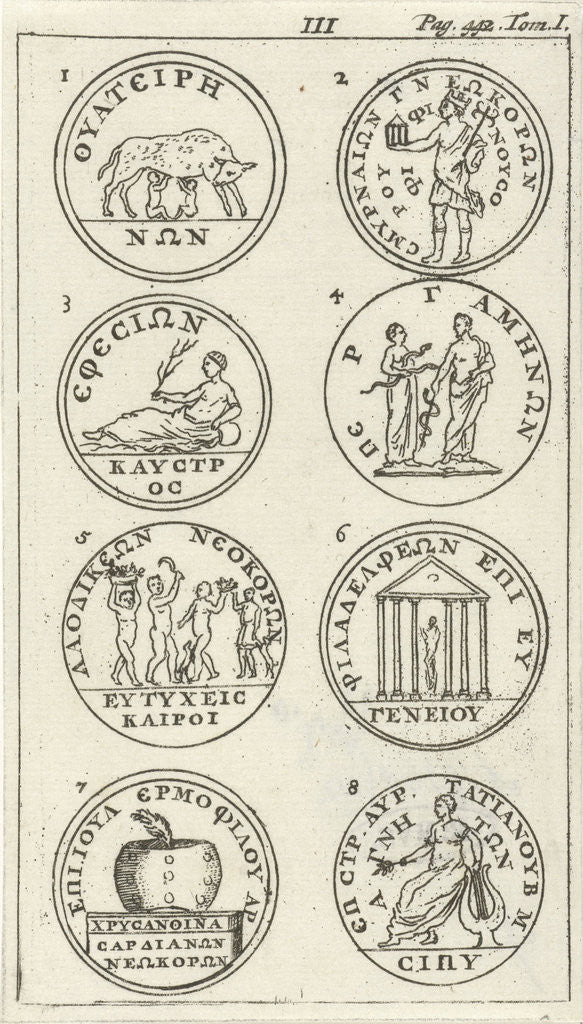 Detail of Eight medals, III by Hendrick and Dirk Boom Jan Luyken