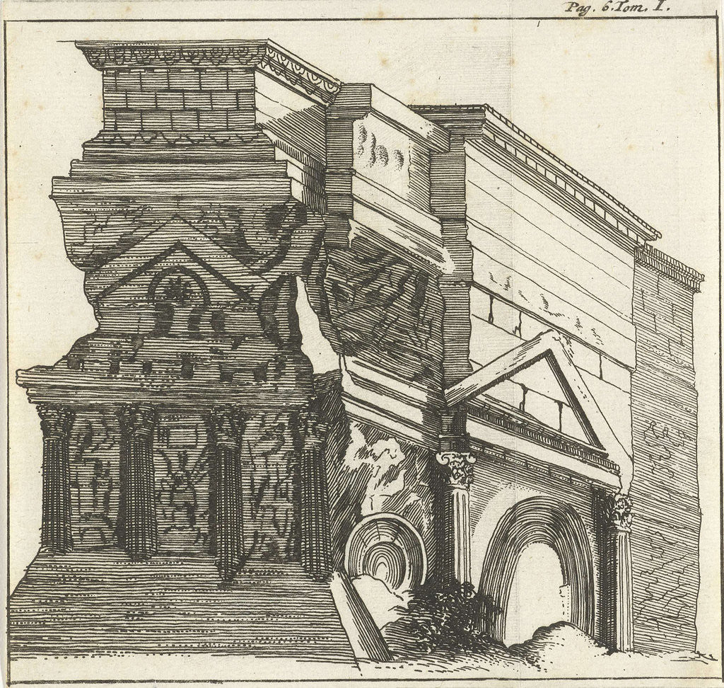 Detail of Triumphal Arch in Orange by Hendrick and Dirk Boom