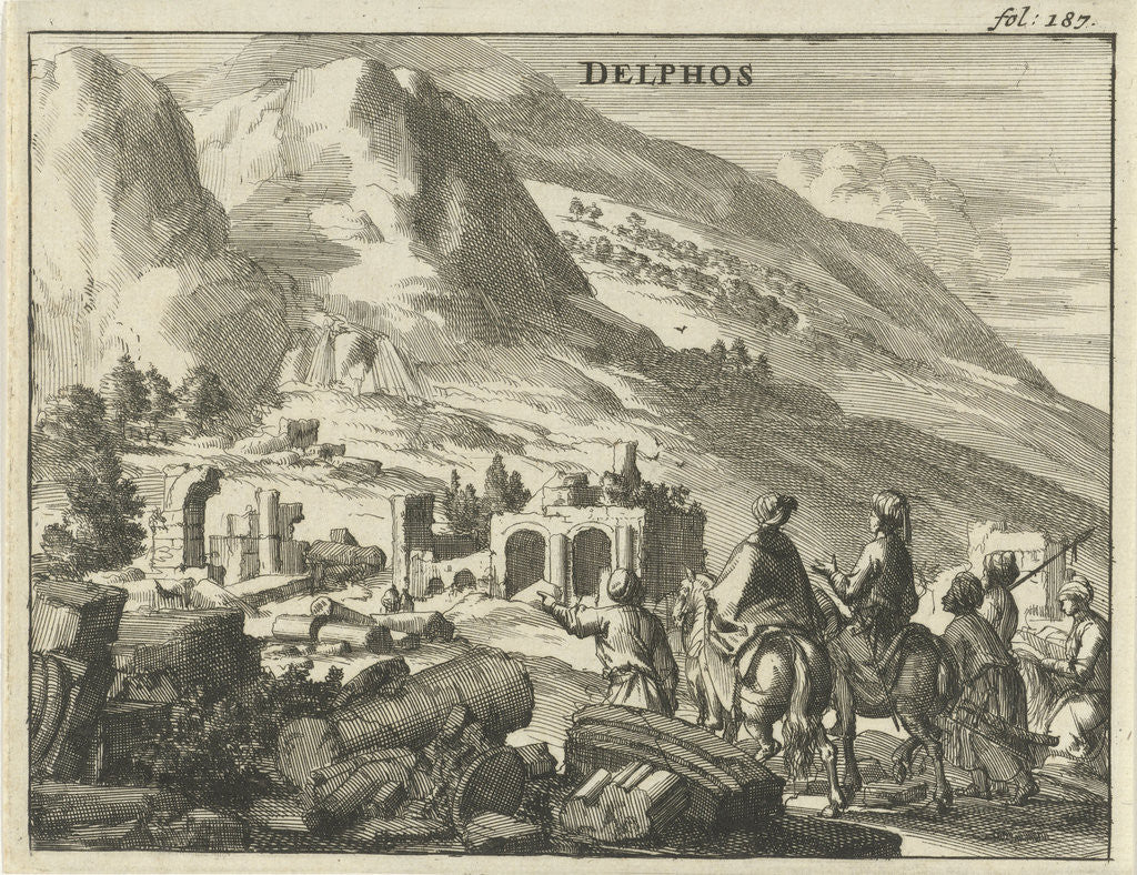 Detail of View of Delphi by Jan Claesz ten Hoorn