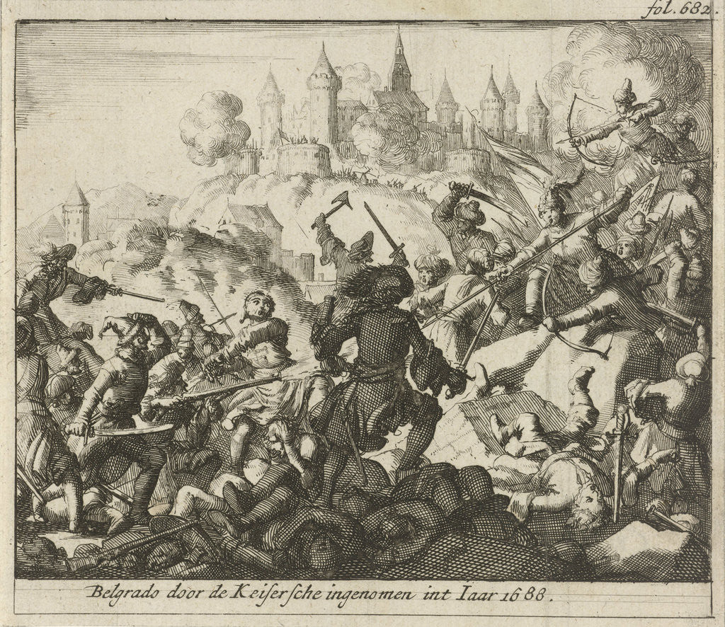 Detail of Taking Belgrade, 1688 by Jurriaen van Poolsum