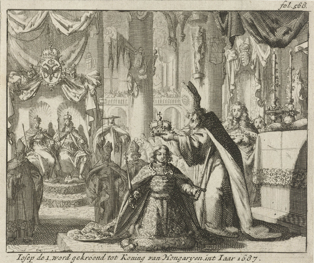Detail of Coronation of Joseph I King of Hungary, 1687 by Jurriaen van Poolsum
