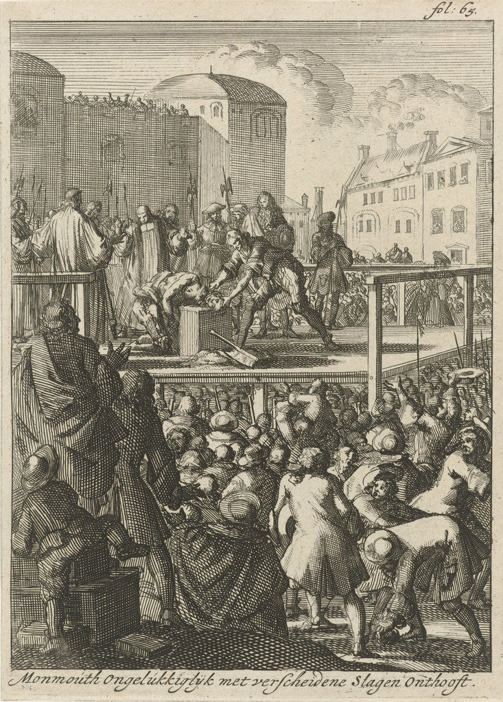 Detail of Beheading of the Duke of Monmouth by Jan Claesz ten Hoorn