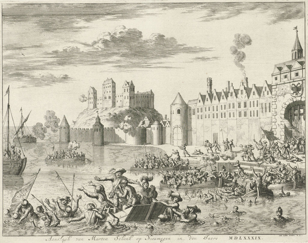 Detail of Assault of Martin Schenck at Nijmegen by Abraham Wolfgang
