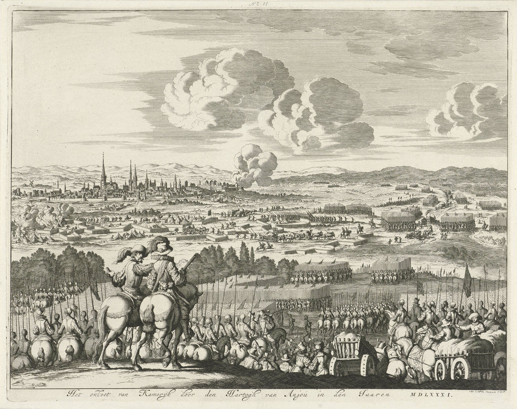 Detail of Relief of Cambrai by the Duke of Anjou by Jan Luyken