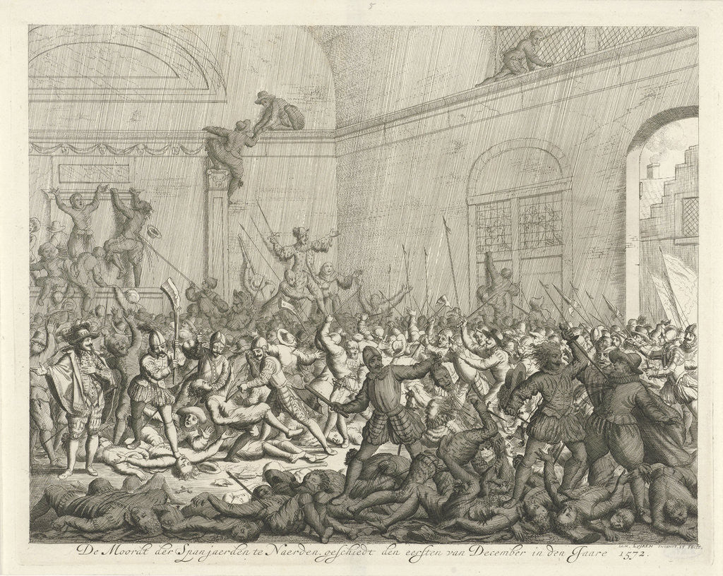 Detail of Murder in a church in Naarden by Anonymous