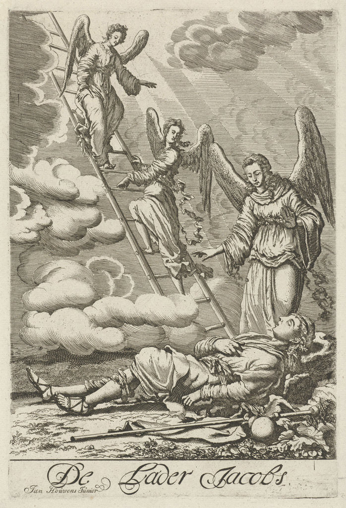 Detail of Dream of Jacob by Jan Houwensz II