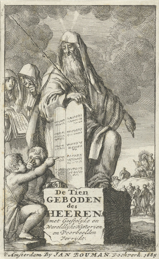 Detail of Moses with the Tablets of Law by Jan Bouman