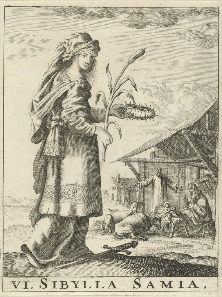 Detail of Sibyl of Samos by Timotheus ten Hoorn