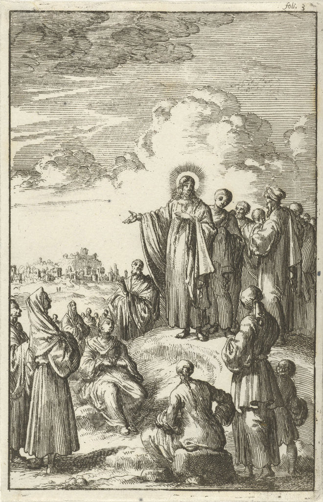 Detail of The Sermon on the Mount by Aart Dircksz Oossaan