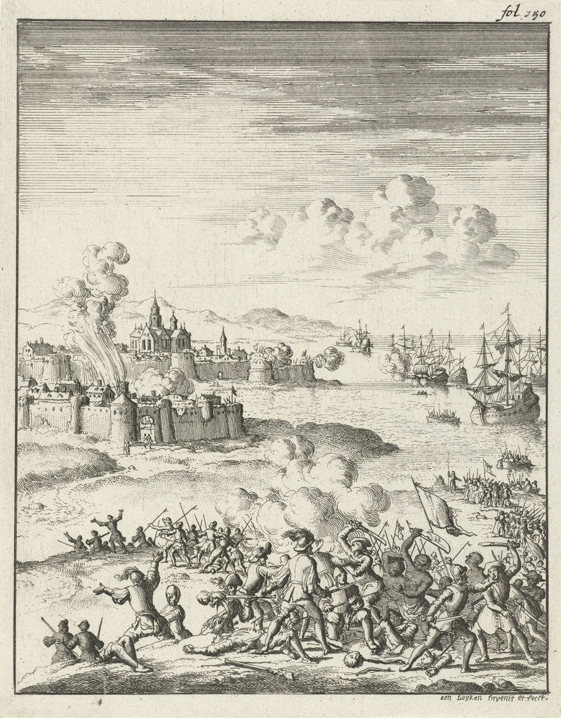 Detail of Melaka led by Cornelis Matelief the Younger besieged, 1606 by Jan Claesz ten Hoorn