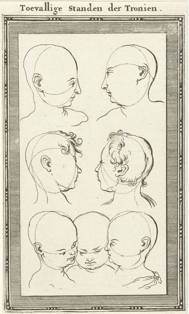Detail of Seven heads by Willem Goeree