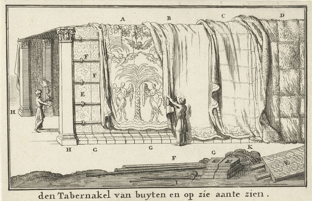 Detail of Construction of the Tabernacle by Willem Goeree